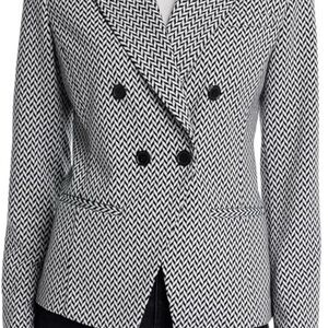 Women’s Bagatelle Black and White Herringbone Blazer Size Medium
